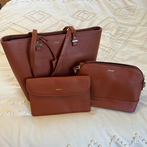 Lovevook Brown Handbag and wallet set NWT!